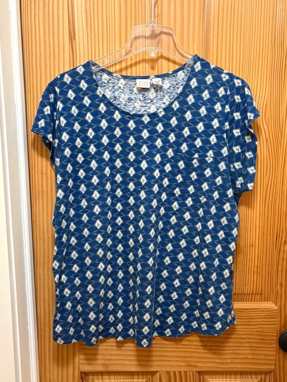 Canyon River Blues Women’s Patterned Short-Sleeve Women’s Top Size XL